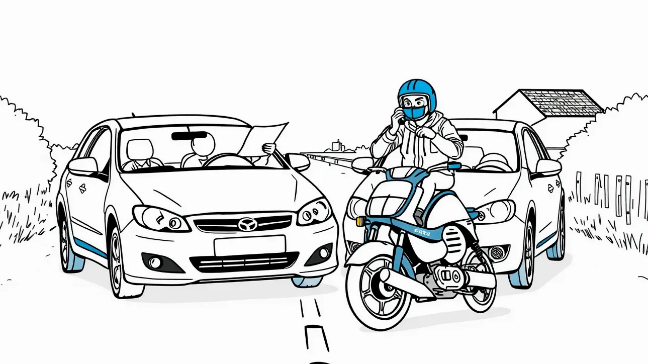 Detailný pohľad na poškodený nosník a motorový priestor vozidla v autoservise