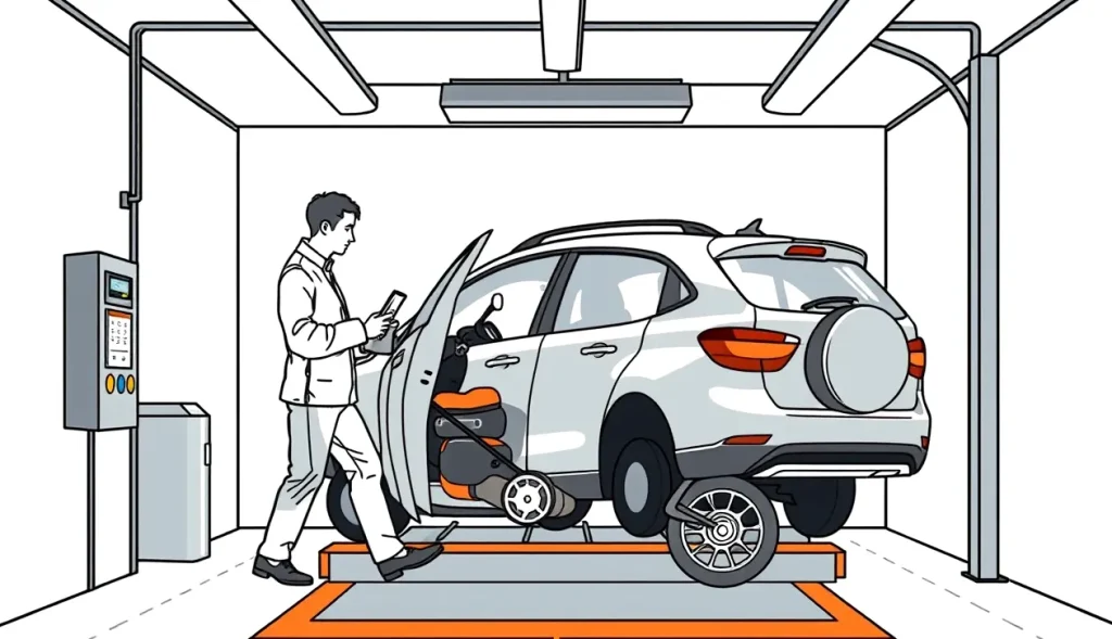 Mechanik kontroluje zoxidovanú elektroinštaláciu a riadiacu jednotku v zatopenom aute