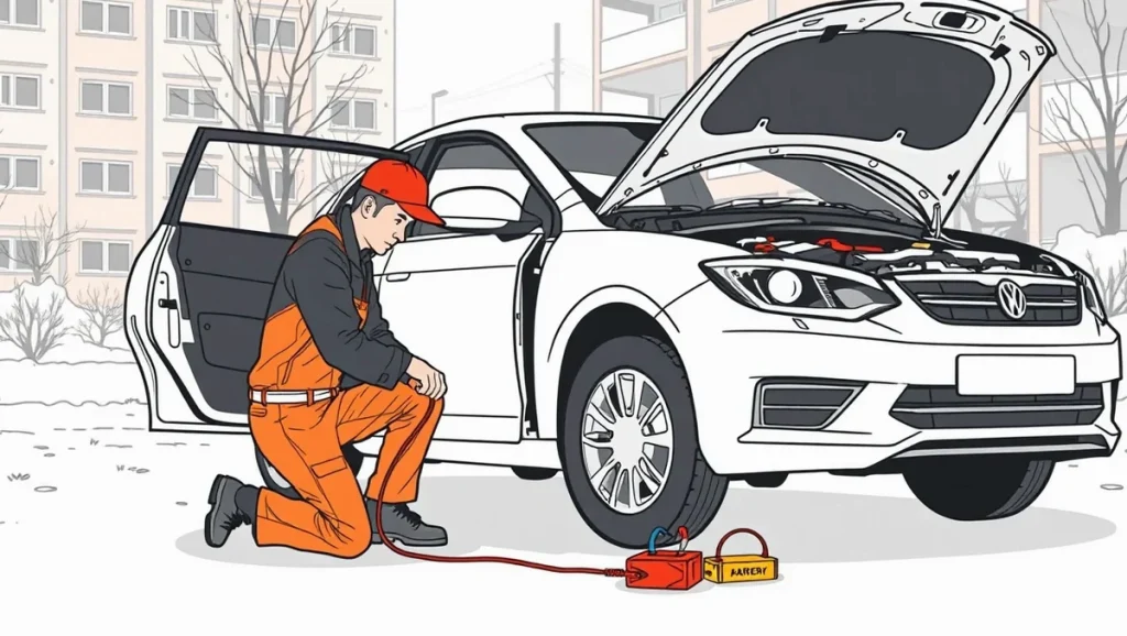 Žlté odťahové vozidlo nakladá nepojazdný osobný automobil na diaľnici