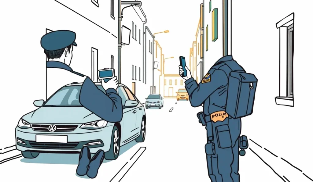 Starší muž pozerá do úradného listu s pokutou pri kuchynskom stole