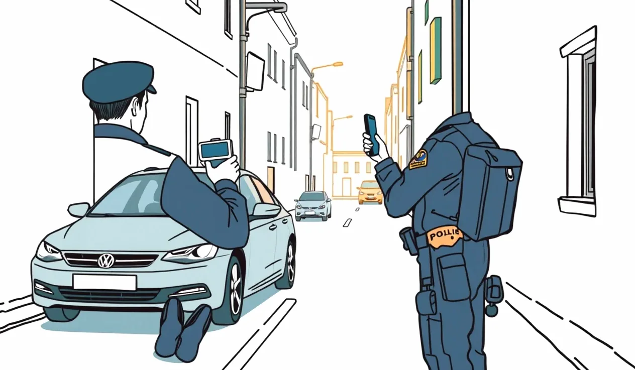 Starší muž pozerá do úradného listu s pokutou pri kuchynskom stole