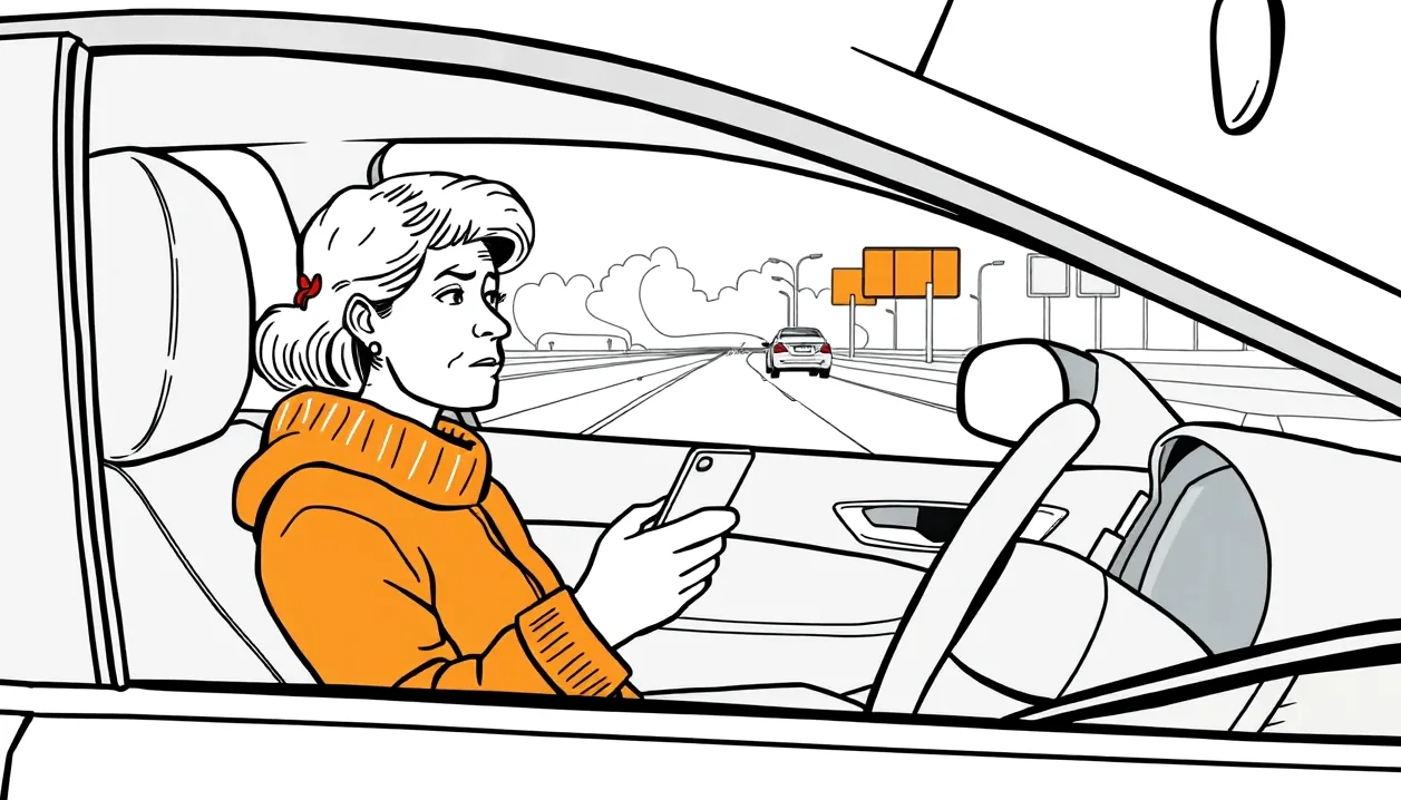 Deformované diaľničné zvodidlá a poškodený tlmič nárazu po dopravnej nehode osobného automobilu