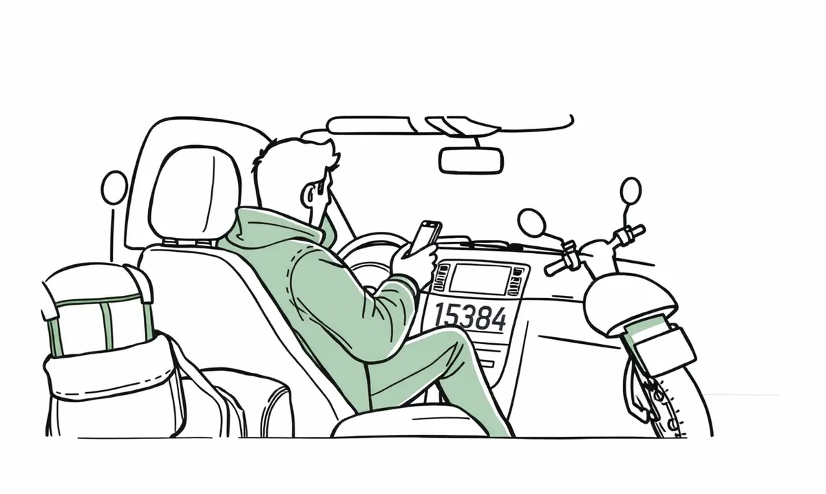 Služobné auto stojace pred mýtnou bránou na diaľnici