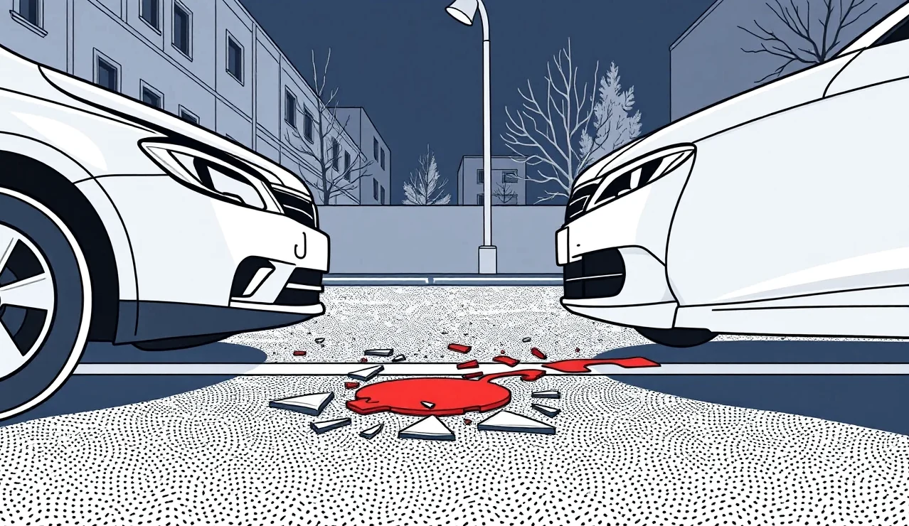 Servisný technik a vodič spisujú protokol o poškodení vozidla v autoservise