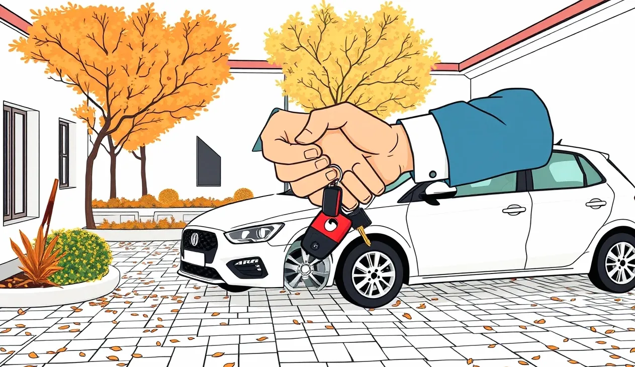 Sivá Mazda 3 hatchback zaparkovaná na mestskom parkovisku