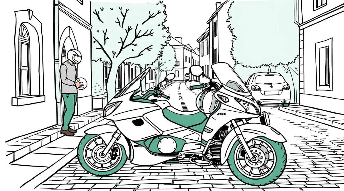 Trojkolesový motocykel zaparkovaný pred rodinným domom na príjazdovej ceste