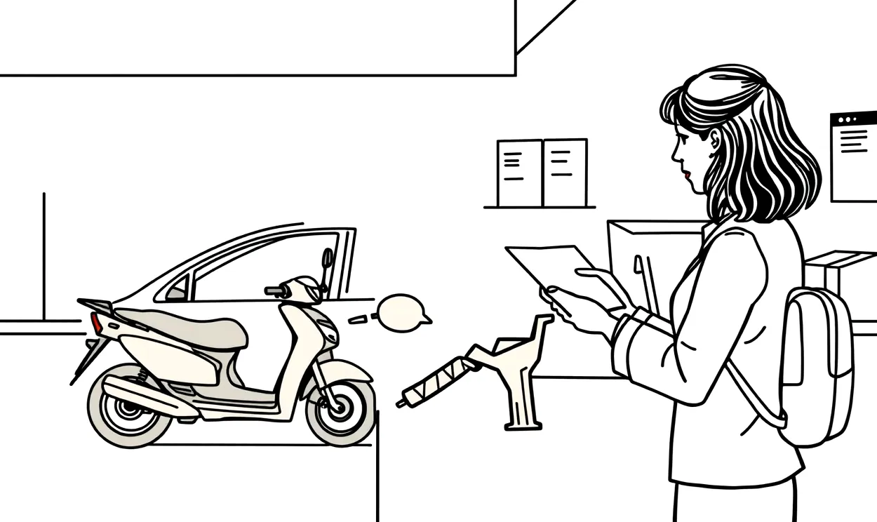 Poškodené osobné auto naložené na odťahovom vozidle pripravené na ekologickú likvidáciu