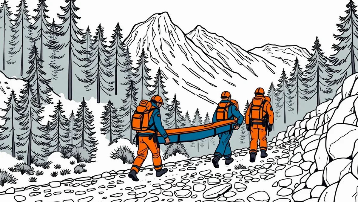Lyžiar na svahu sleduje mobilnú aplikáciu pred túrou na zasnežených svahoch