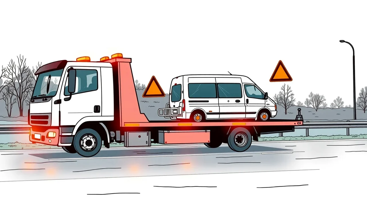 Nákladné vozidlo Iveco zaparkované na odpočívadle pred nakládkou tovaru