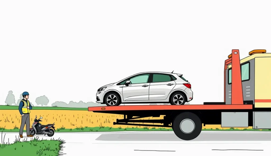 Nabíjanie moderného elektromobilu na nabíjacej stanici pri ceste