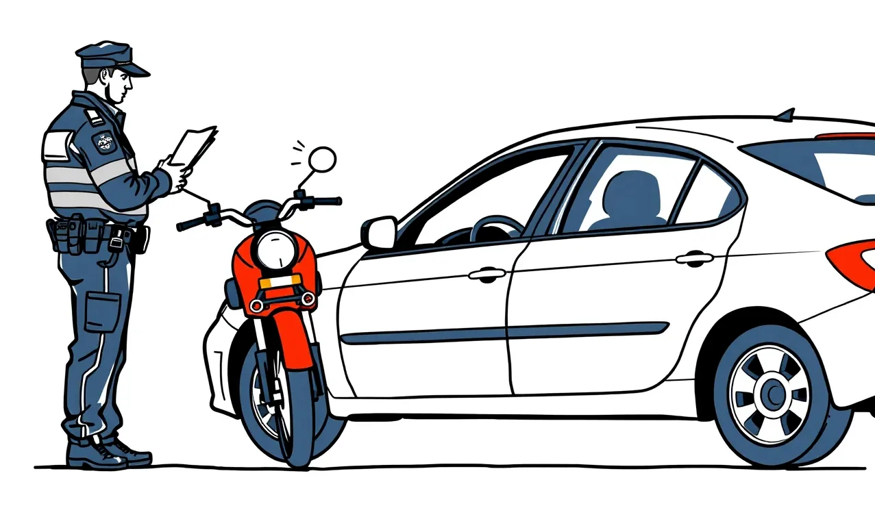 Obhliadka poškodeného motorového vozidla po dopravnej nehode likvidátorom
