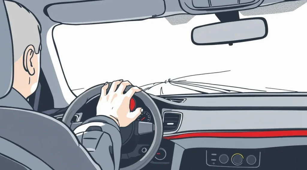 Smartfón v držiaku na palubnej doske auta so spustenou navigačnou aplikáciou